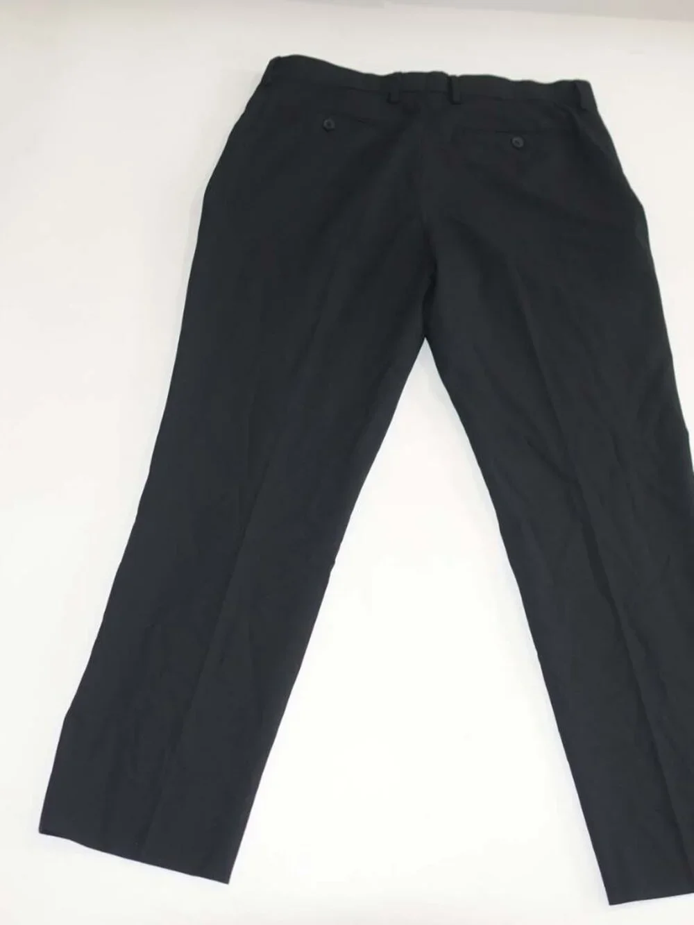 Banana Republic Men's Plain Weave Suit Trouser Pants 34 x 28 Black Tailored Fit
